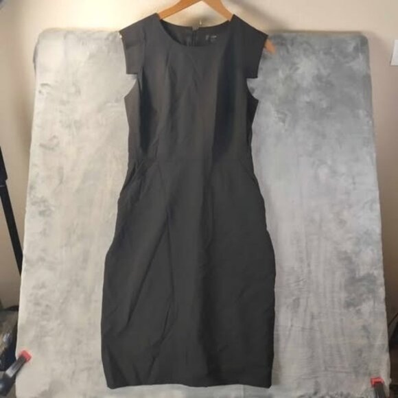 j.Crew Womens Black Resume Sleek Professional‎ Corporate Chic Quiet Luxury Dress - Picture 1 of 12